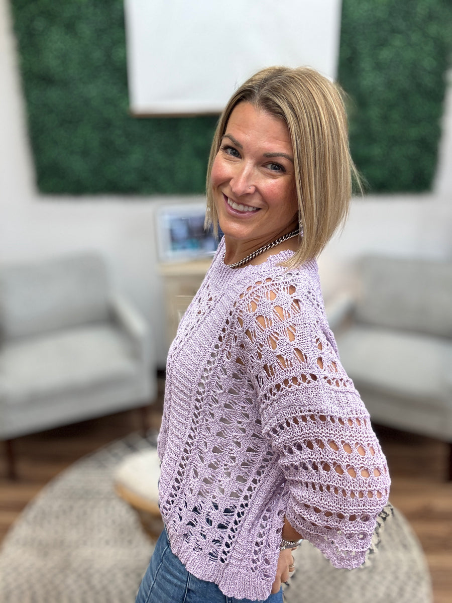Lilah - Open Knit Summer Sweater