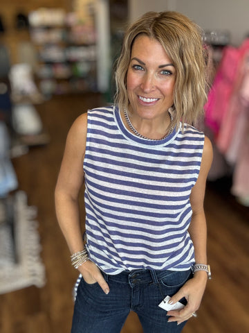 The Dockside Stripe Tank