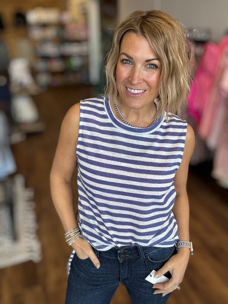 The Dockside Stripe Tank
