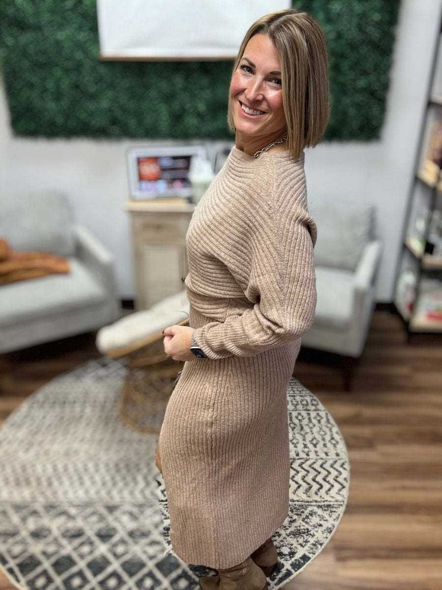 Midi Knit Sweater Dress
