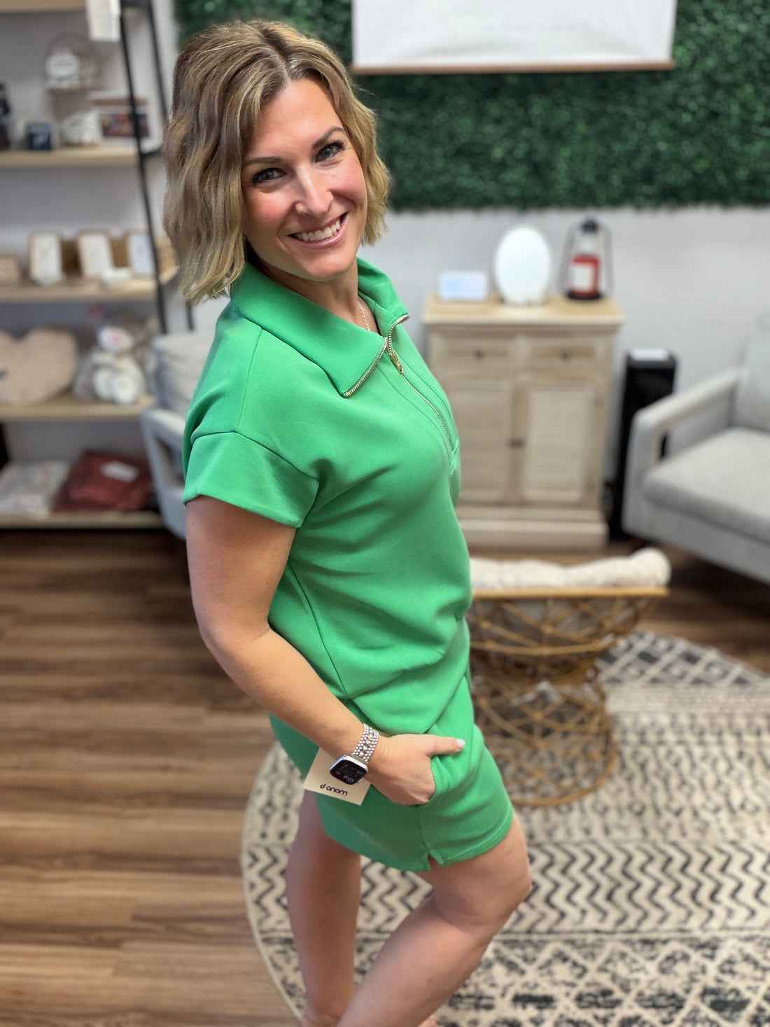 Laguna Half-Zip Ace Set - Green Pop