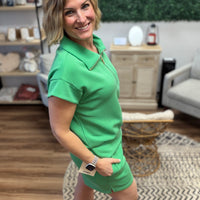 Laguna Half-Zip Ace Set - Green Pop