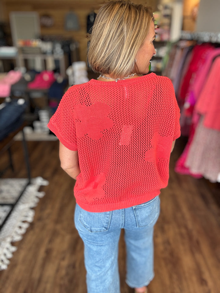 Bloom &amp; Go Crochet Sweater Top