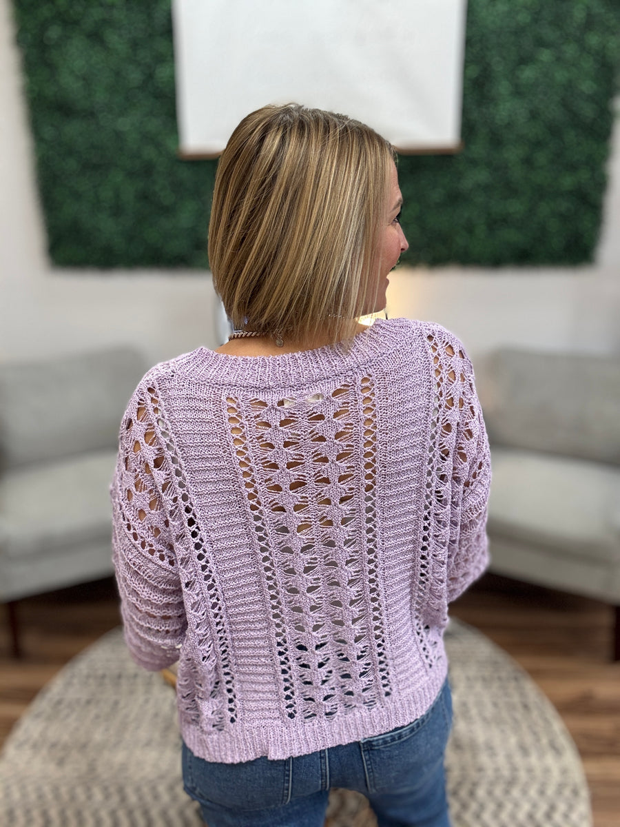 Lilah - Open Knit Summer Sweater