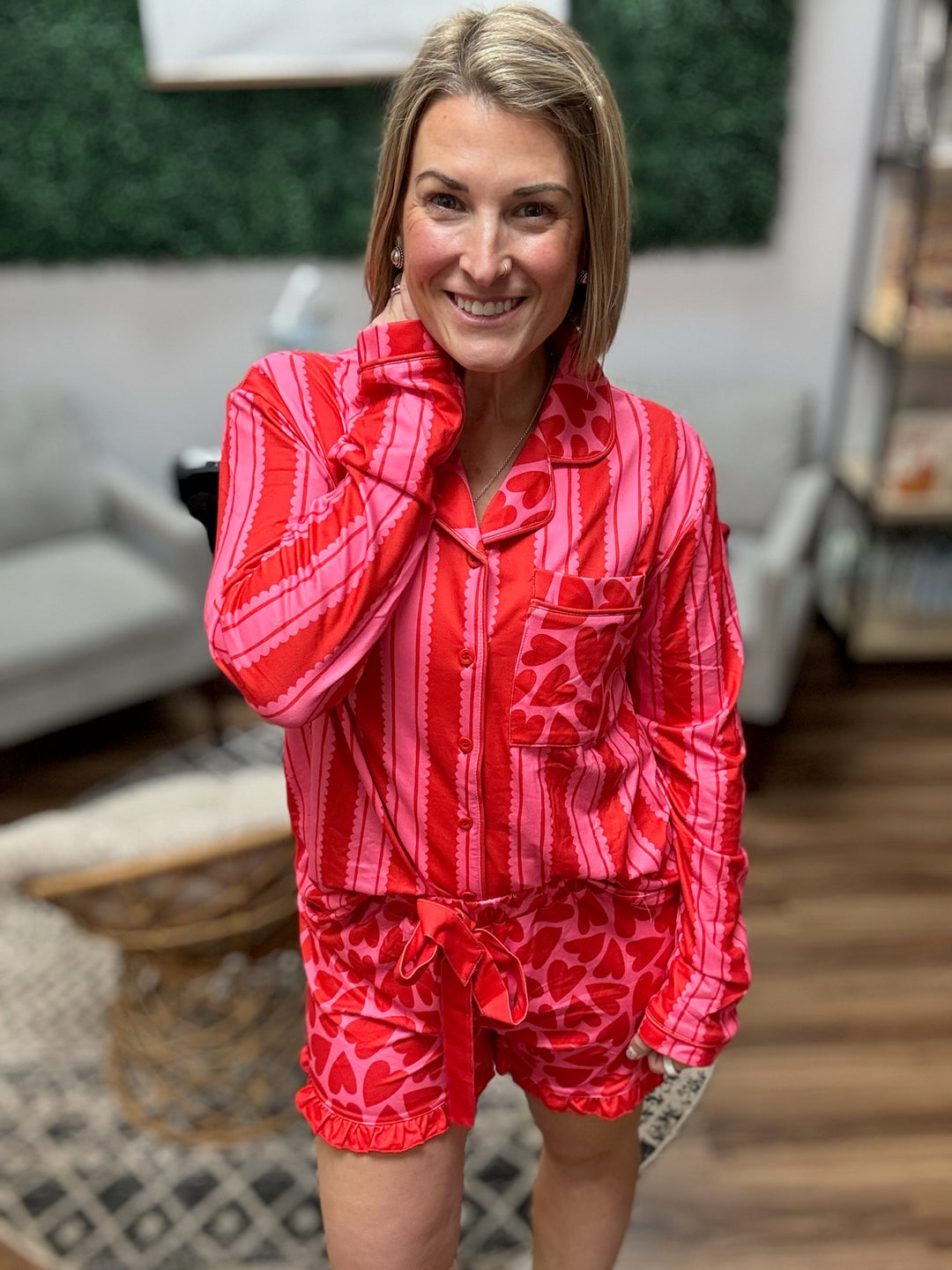 Heartfelt Ruffles Pajama Set