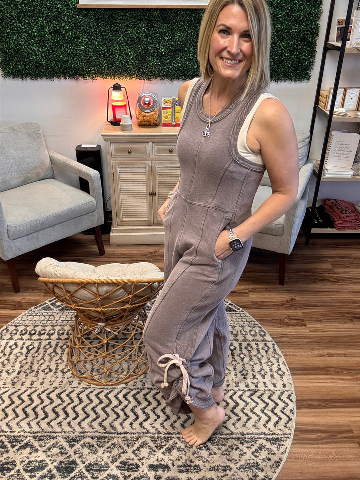 The Weekend Wanderer Jumpsuit - Brown