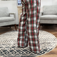 Everywear Pant - White Plaid