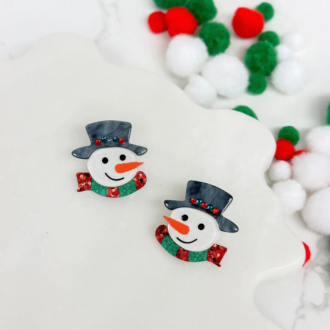 Snowman Stud Earrings