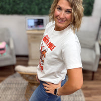 North Pole Rodeo - Cropped Graphic Tee