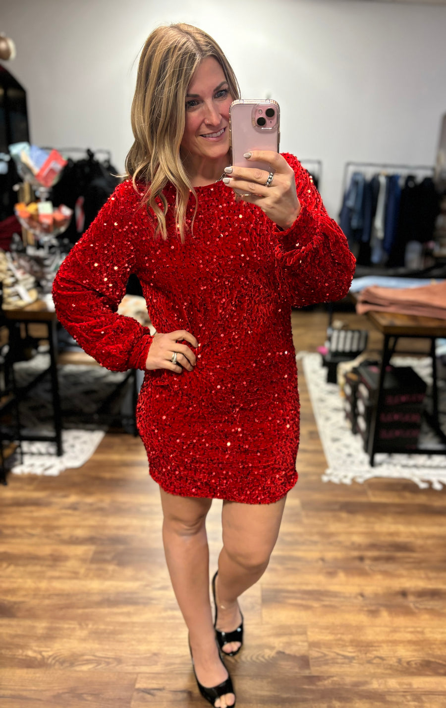 Old Flame Sequin Dress