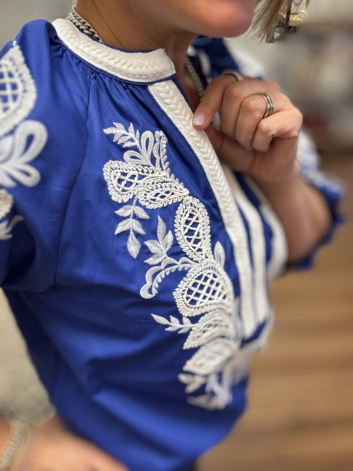 Santorini Stitch Blouse