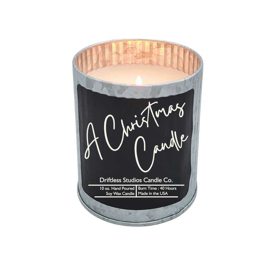 A Christmas Candle Rustic Candle