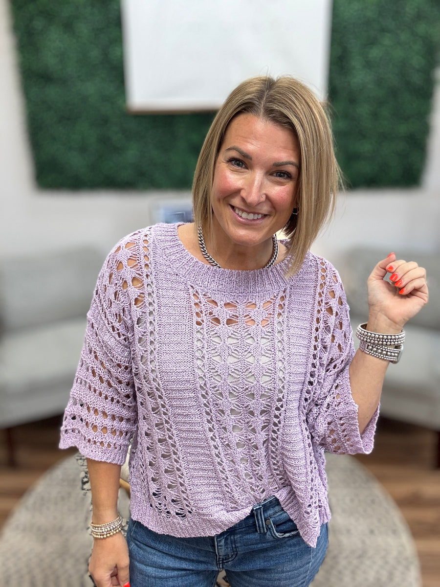 Lilah - Open Knit Summer Sweater
