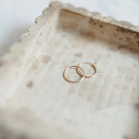 16mm Endless Hoop Earrings | 14k Gold Filled | Waterproof