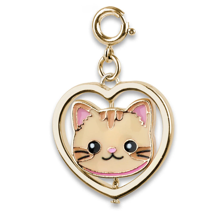 Charm It! Gold Cat &amp; Dog Spinner Charm