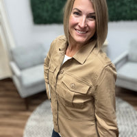 Liverpool - Trucker Jacket with Peplum Hem