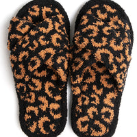 Leopard Criss-Cross Slippers