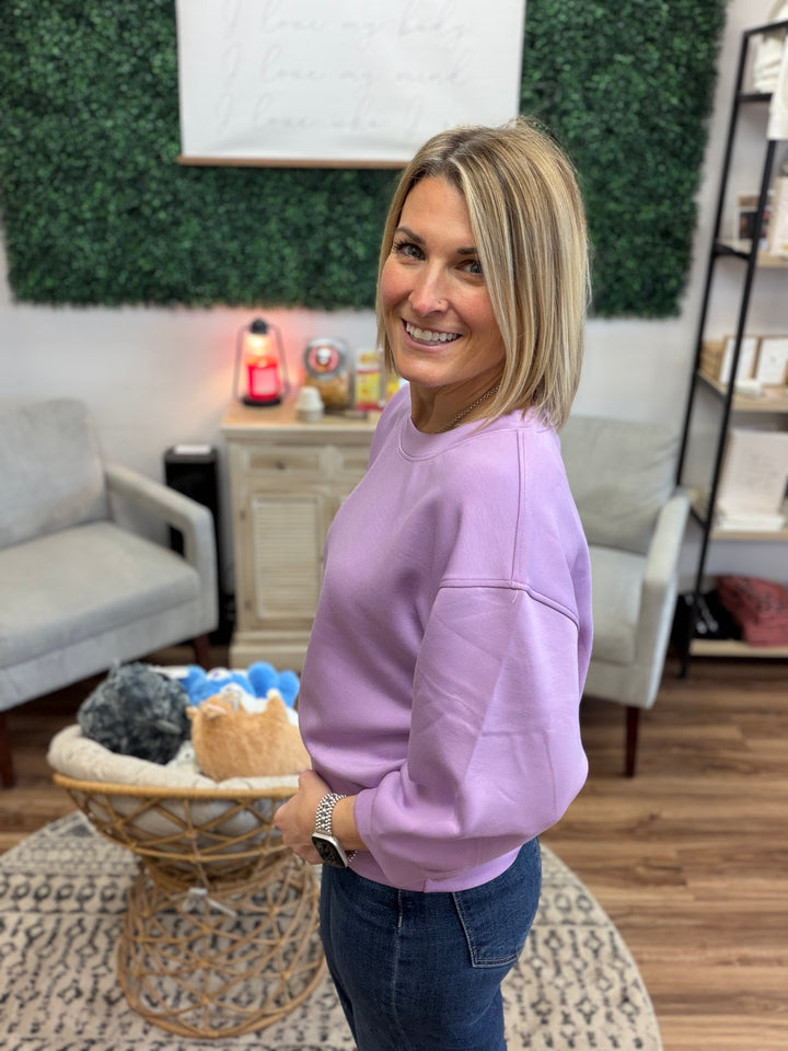 Quinnlee Pullover - Lavender