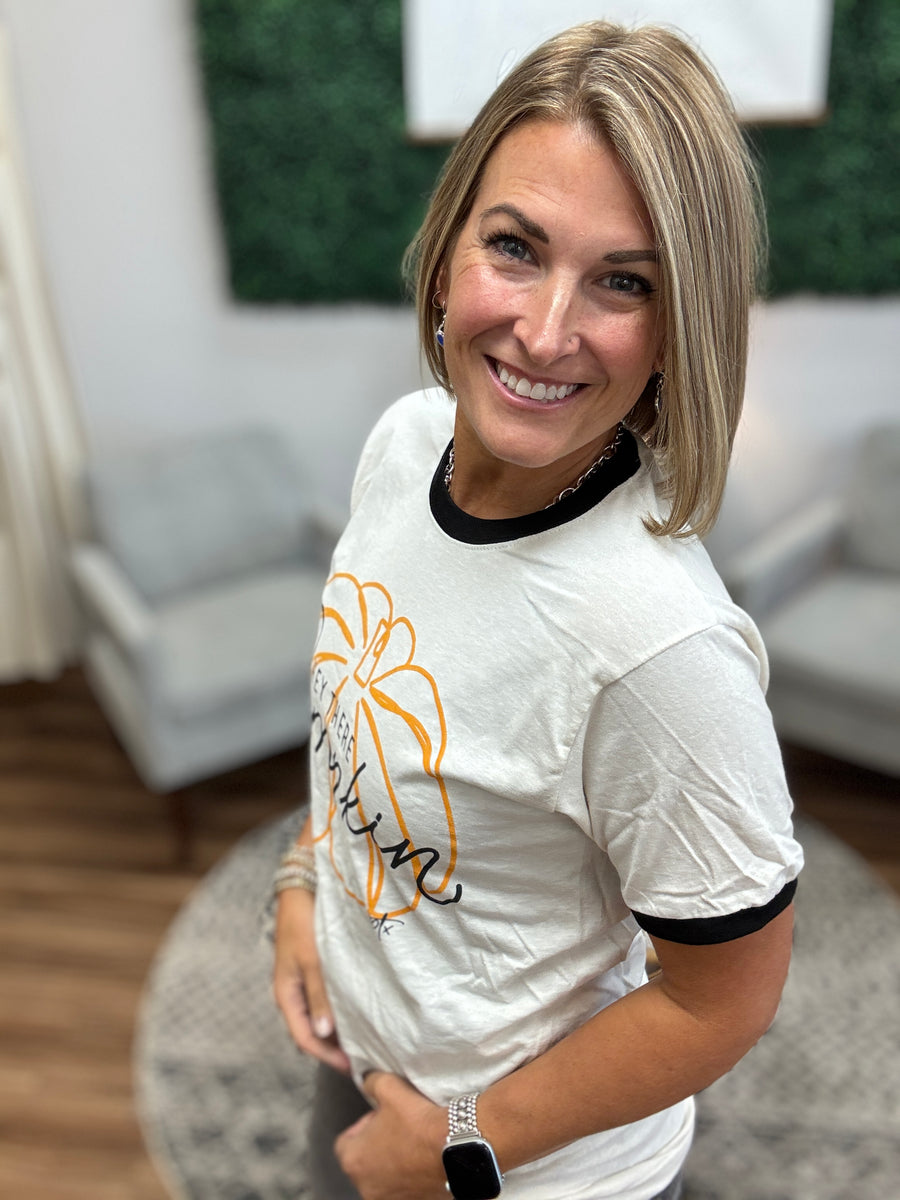 Hey There Pumpkin Ringer Tee