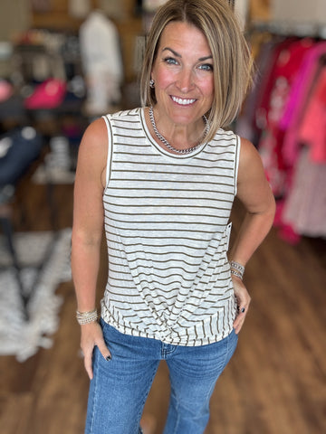 Liverpool - Twist Front Knit Top