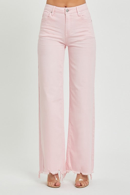 Risen - High Rise Wide Leg Jeans