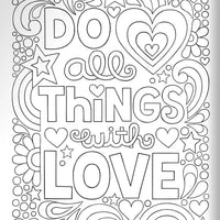 Notebook Doodles LOVE Coloring Book