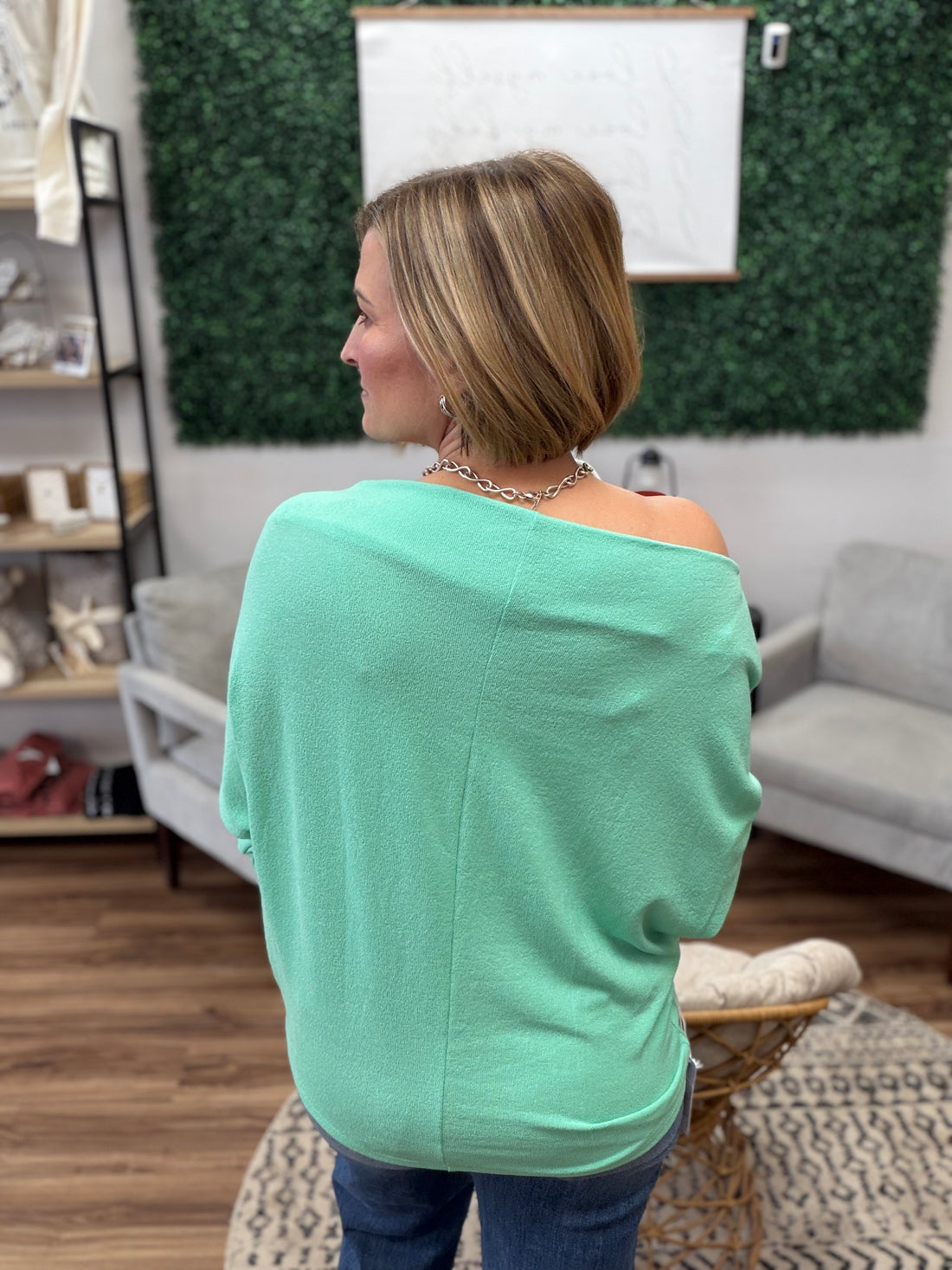 Day to Night Dolman - Seafoam