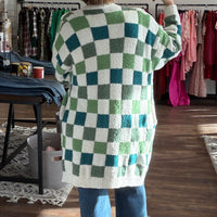 Luck 'o the Irish Checkered Cloud Cardigan