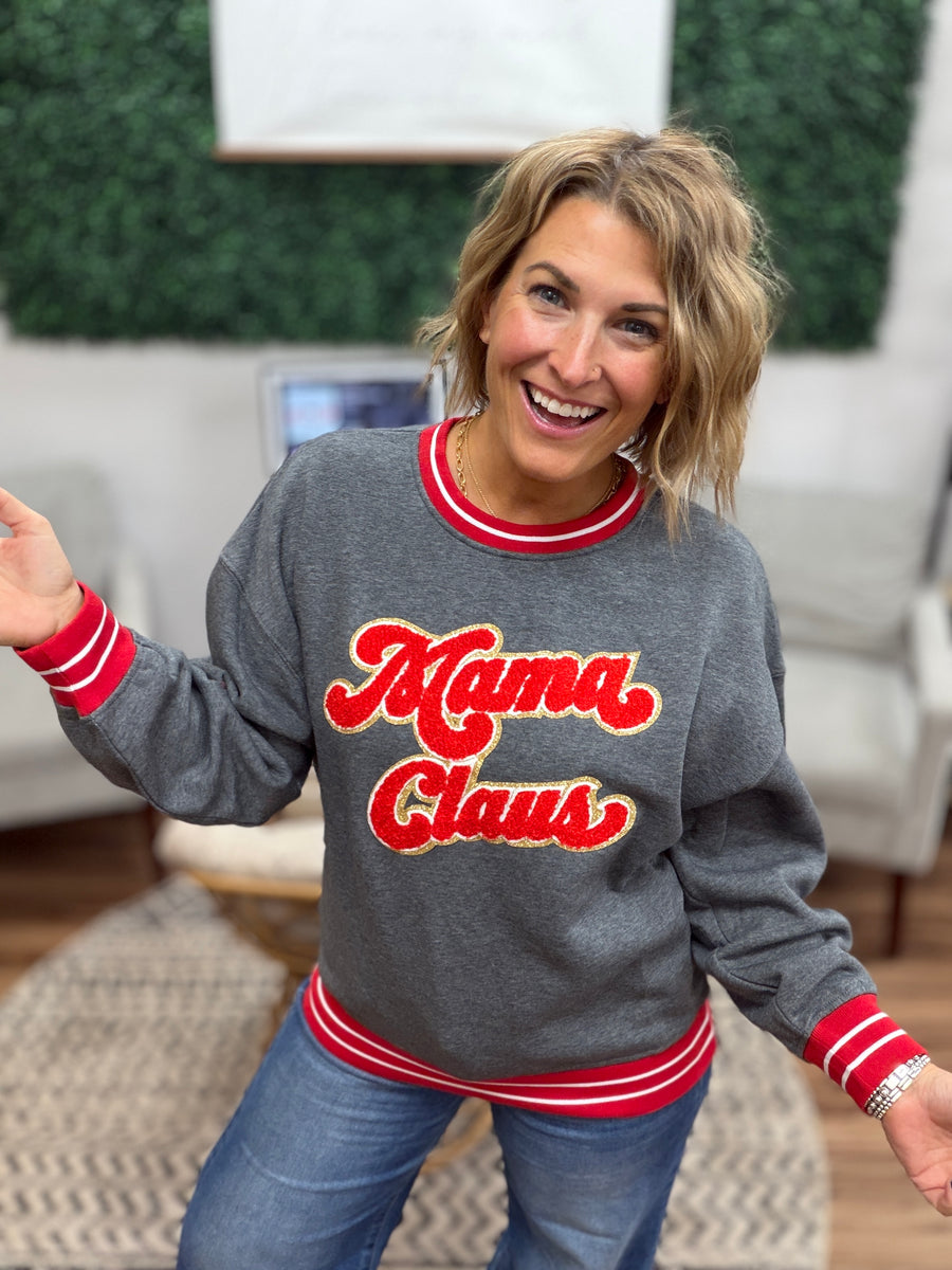 Mama Claus Varsity Crew