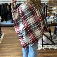 The Perfect Plaid Poncho