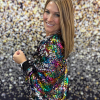 In the Spotlight Sequin Top - Multi Color