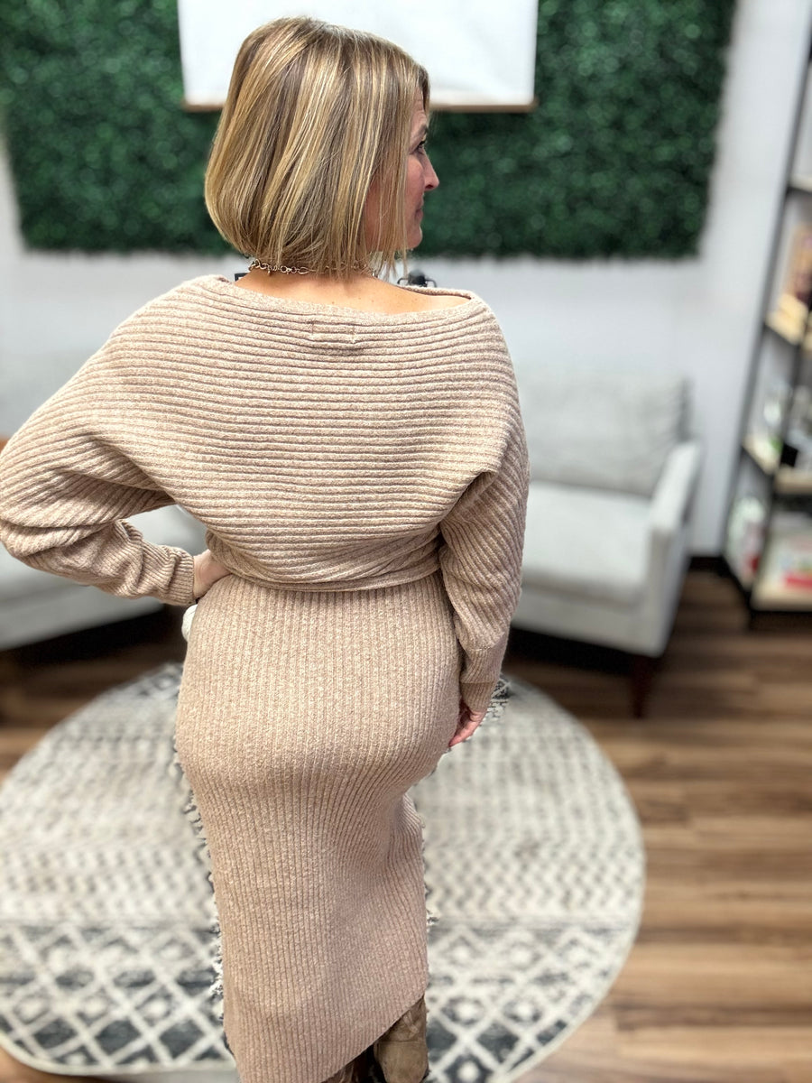 Midi Knit Sweater Dress