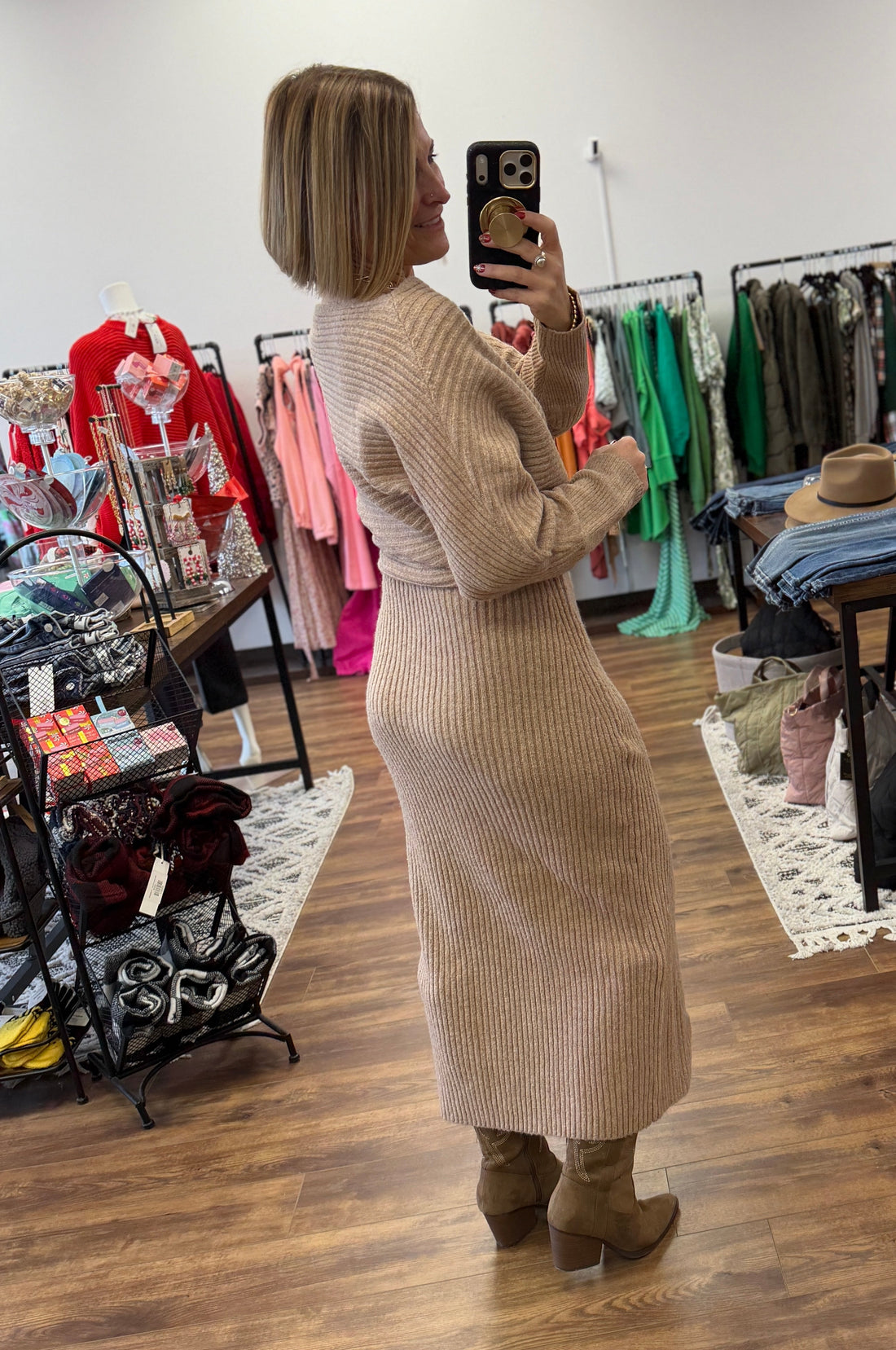 Midi Knit Sweater Dress