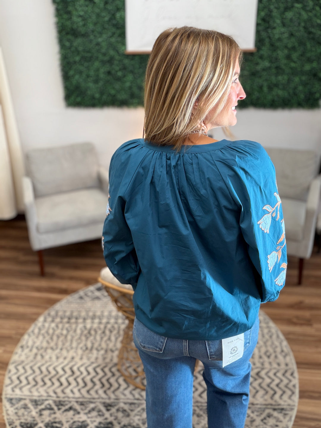 Bluebell Embroidered Blouse