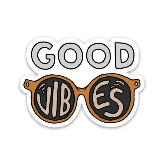 Good Vibes Sunglasses Sticker