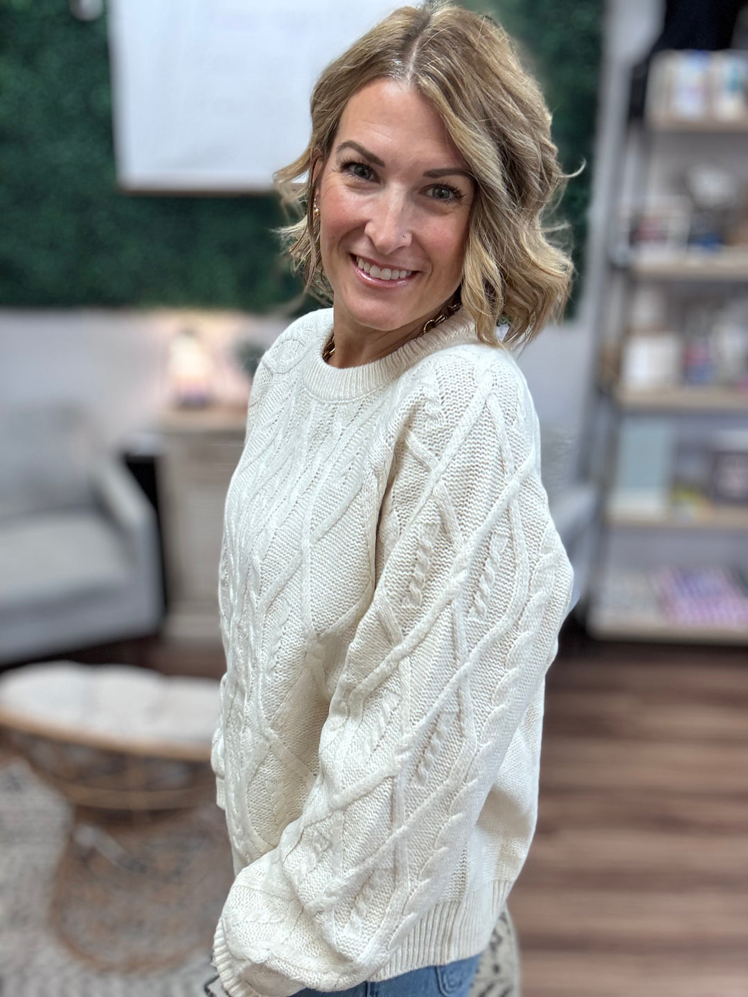 Timeless Cable Knit Sweater