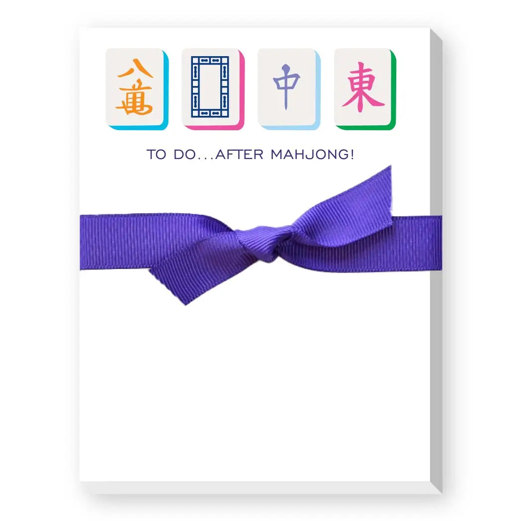 To-Do After Mahjong Mini Notepad