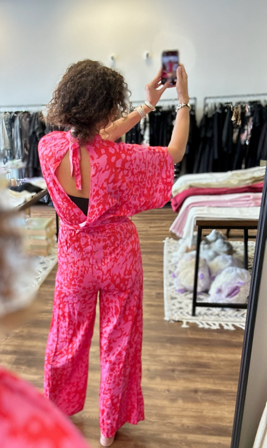 Hailey - Pink Leopard Jumpsuit