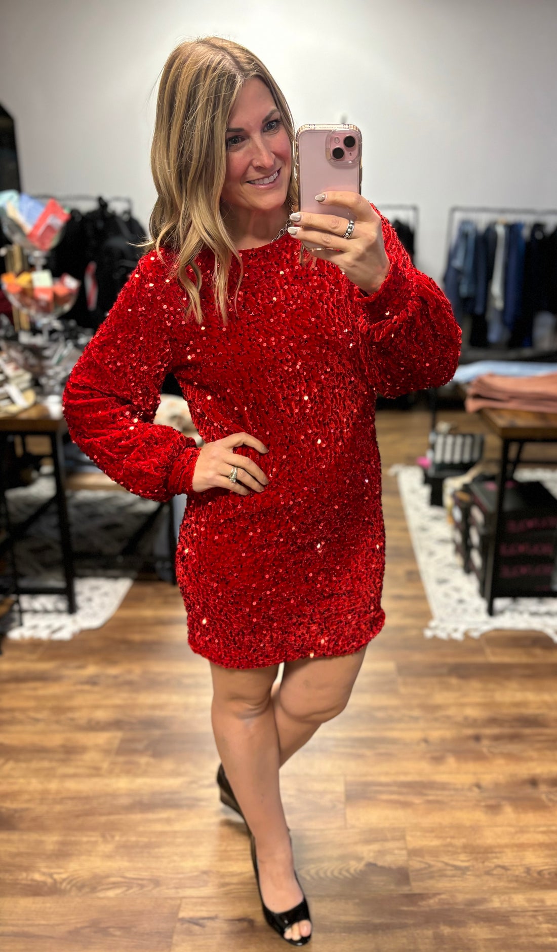 Old Flame Sequin Dress