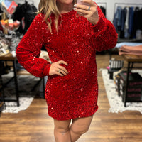 Old Flame Sequin Dress