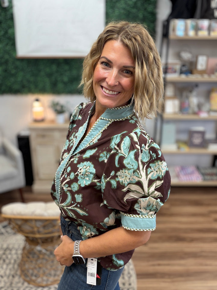 Cocoa Garden Blouse