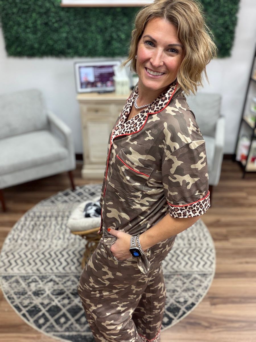 Christmas Luxe Pajama Set - Camo