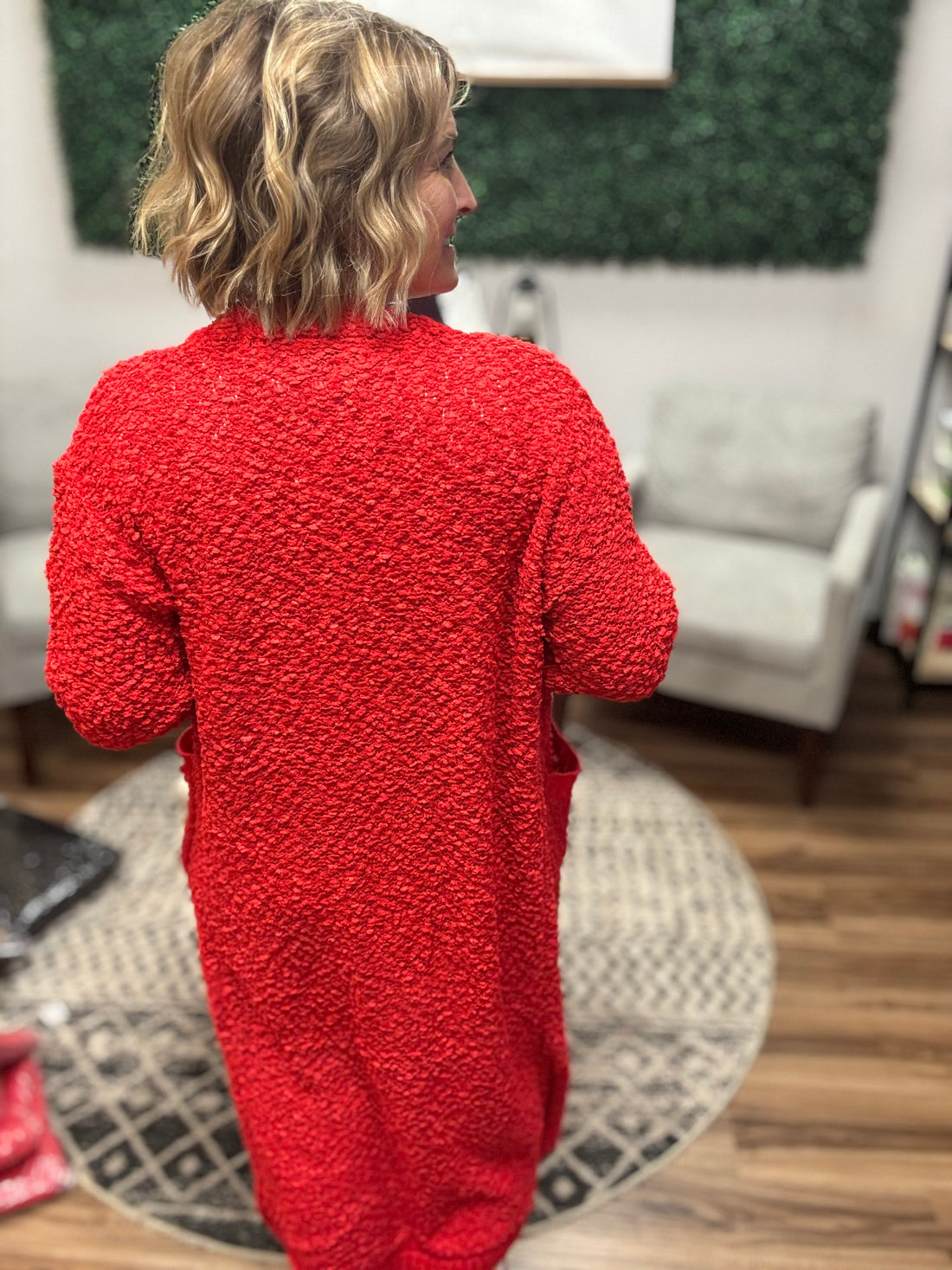 Poppy Knit Popcorn Cardigan
