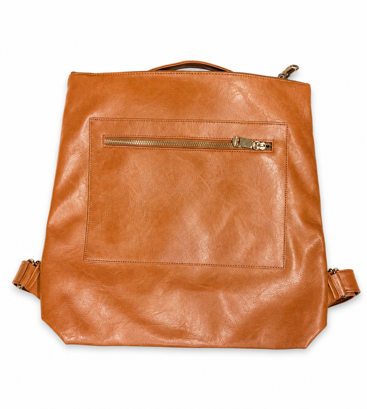 Vegan Leather Backpack Purse