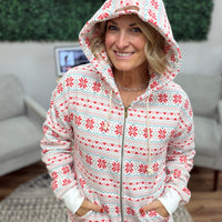 Comfort Zone FullZip - Frosted Fairisle