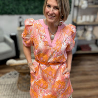 Peach Bottom Shift Dress