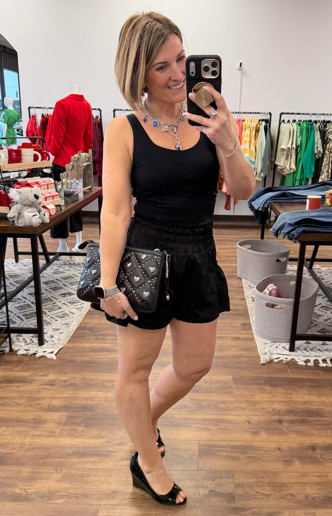 Flounce & Flow Romper - Black