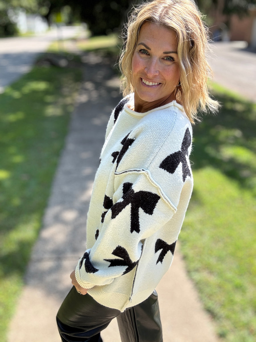 The Holly Bow Sweater