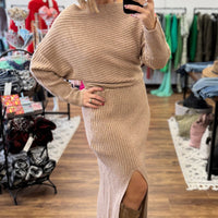 Midi Knit Sweater Dress