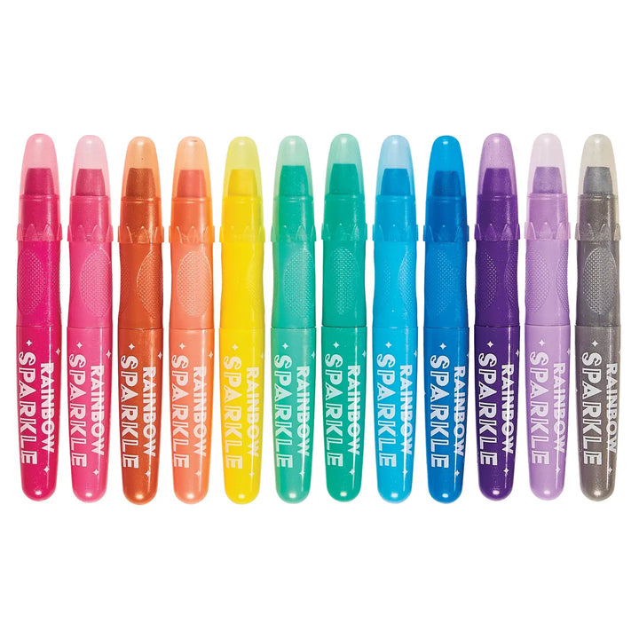 Rainbow Sparkle Metallic Gel Crayons